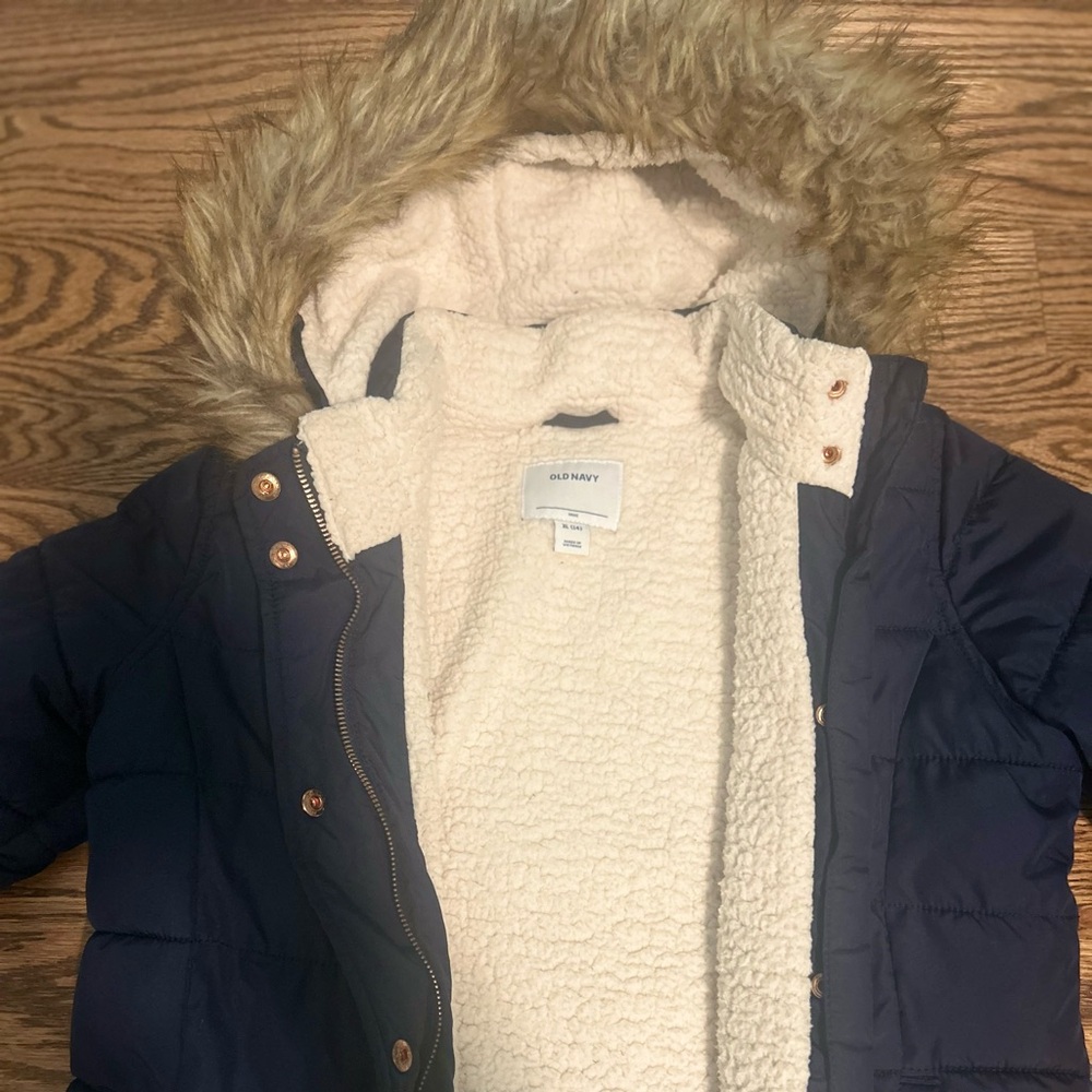Old Navy Cream Sherpa Jacket